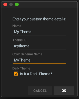 Custom Theme Details
