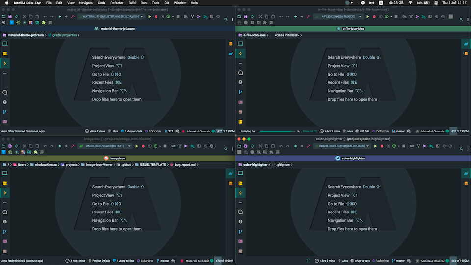 Material theme ui. Rider UI Theme Pack. JM program GITHUB.